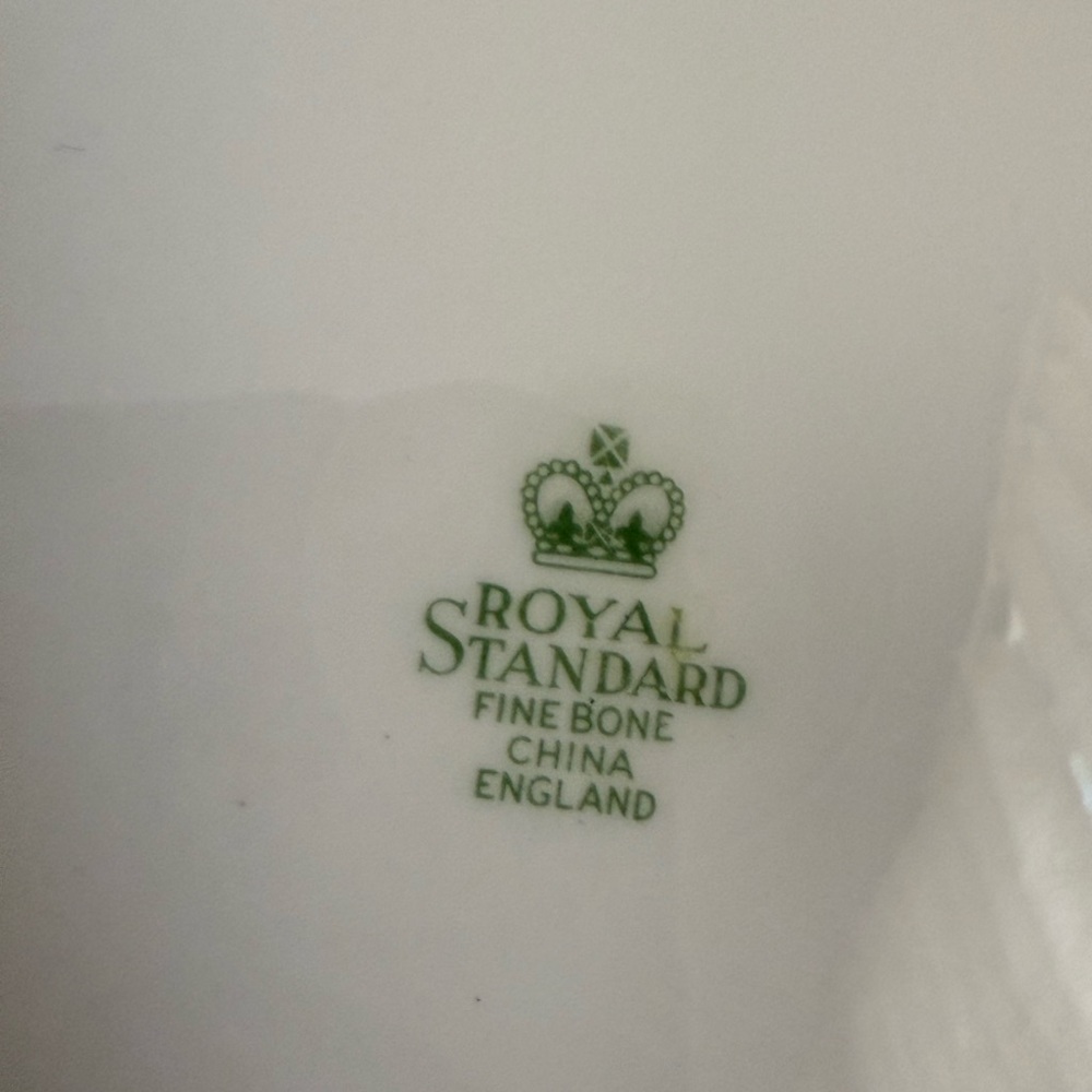 Royal standard fine China green paisley. Vintage mid 20th century. - Picture 7 of 8